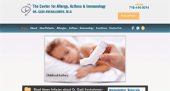 Desktop Screenshot of allergyimmunologydr.com